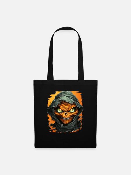 Halloween Spooky Cartoon Mummy - Stoffbeutel - Schwarz