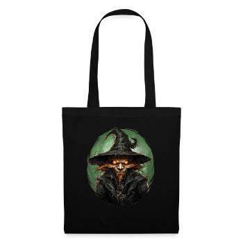 Scarecrow Halloween Cartoon Scary Scarecrow - Stoffbeutel - Schwarz - Vorne