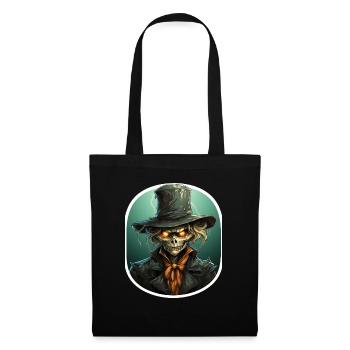 Scarecrow Halloween Cartoon Scary Scarecrow - Tote Bag - black - Front