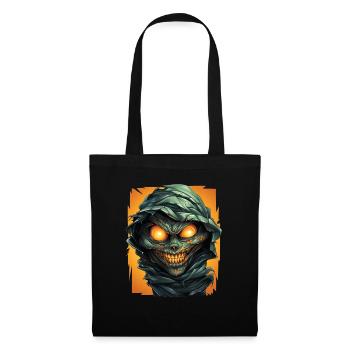 Halloween Spooky Cartoon Mummy - Sac en tissu - noir - Devant