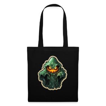 Ghost Lover Cartoon Style Halloween Ghost Spooky - Tote Bag - black - Front