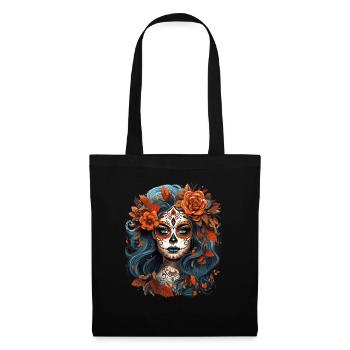 Day Of The Dead I Sugar Skull I Dia De Los Muertos - Stoffbeutel - Schwarz - Vorne
