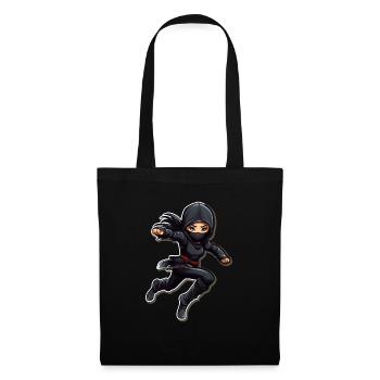 Charmant combattant ninja I Fille ninja I Ninja - Sac en tissu - noir - Devant