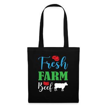 Fresh Farm Beef - Stoffbeutel - Schwarz - Vorne