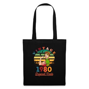 Vintage 1980's - Tote Bag - black - Front