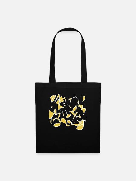 Calligraphy white, Kandinski, Miro - Tote Bag - black