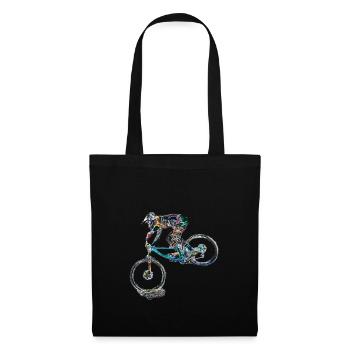 vtt mtb downhill - Sac en tissu - noir - Devant