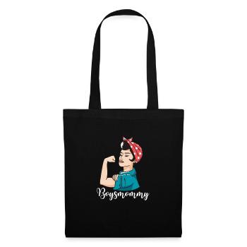 Boysmommy boy mama mother sons son gift - Tote Bag - black - Front