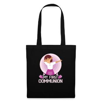 My First Holy Communion Dabbing Girl - Tote Bag - black - Front