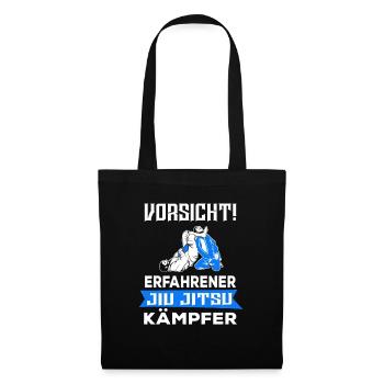 Jiu Jitsu - Ju Jutsu - Erfahrener Kämpfer Geschenk - Stoffbeutel - Schwarz - Vorne