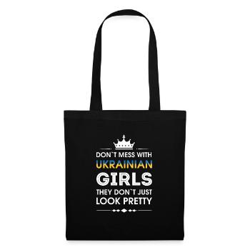Fier d’être ukrainien ukrainien - Sac en tissu - noir - Devant