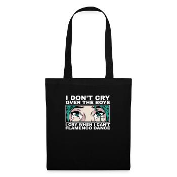 Je pleure quand je ne peux pas danser flamenco Citation Cadeau - Sac en tissu - noir - Devant