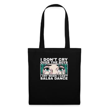 Je pleure quand je ne peux pas danser la salsa fille - Sac en tissu - noir - Devant