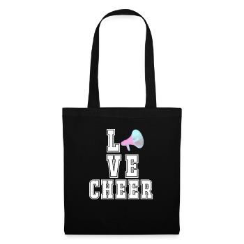 Love Applause Cheerleader Girl Megaphone - Tote Bag - black - Front