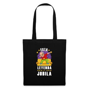 La légende raconte que le retraité - Sac en tissu - noir - Devant