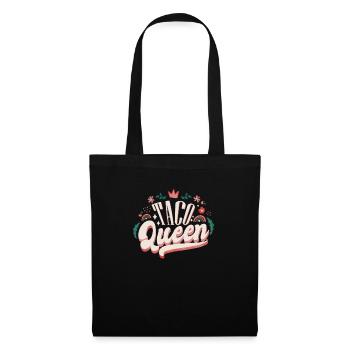 Tacos Queen Symbologie de la nourriture mexicaine - Sac en tissu - noir - Devant