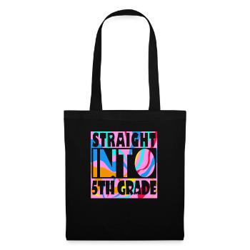 Directly into the 5th grade student schoolgirl - Tote Bag - black - Front