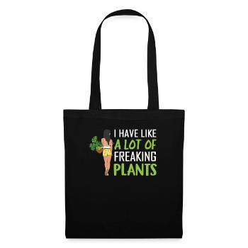 J’ai combien de plantes maudites, les filles - Sac en tissu - noir - Devant
