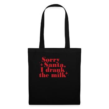 Désolé Père Noël J’ai apprécié le Nouvel An pour les enfants - Sac en tissu - noir - Devant