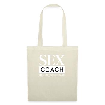 SEX Coach erste Sitzung gratis - Stoffbeutel - Natur - Vorne