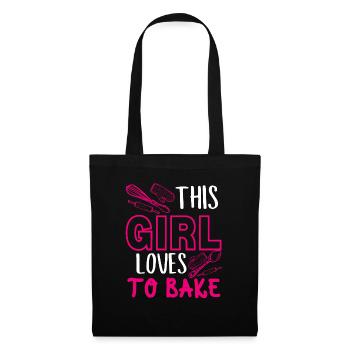 This girl loves kitchen utensils - Tote Bag - black - Front