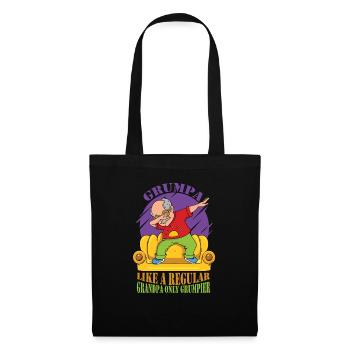 Grumpa like a normal grandpa, only grumpier - Tote Bag - black - Front