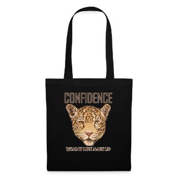Vertrauen Tragen Es Wie Ein Wildes Tier Aus Makeup - Stoffbeutel - Schwarz - Vorne