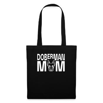 Doberman Mom Breed Pet Animal Quote - Tote Bag - black - Front