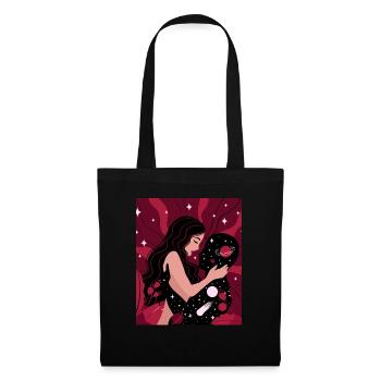 Couleur populaire 2023 Viva Magenta Chambre Féminine - Sac en tissu - noir - Devant