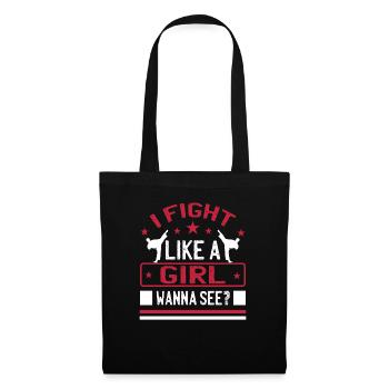 I fight like a girl - Tote Bag - black - Front