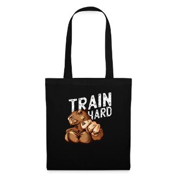 Train Hart Otter Workout Bodybuilder Trainer - Tote Bag - black - Front