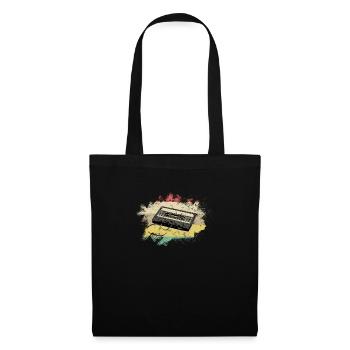 Cool musique rétro old school - vinyle - Sac en tissu - noir - Devant