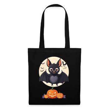 Bat Pumpkin Halloween Costume Kids Cute - Tote Bag - black - Front