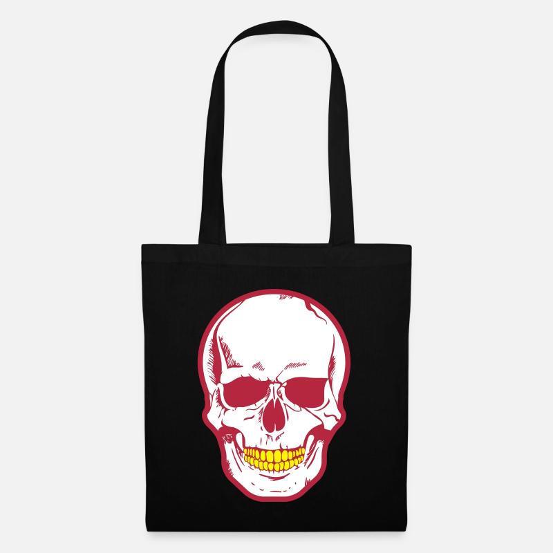 Totenkopf - Stoffbeutel - Schwarz