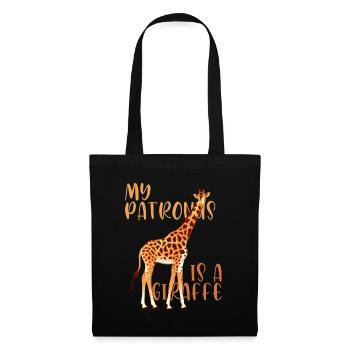 Giraffe Giraffen Giraffe Liebhaber lustige Geschen - Stoffbeutel - Schwarz - Vorne