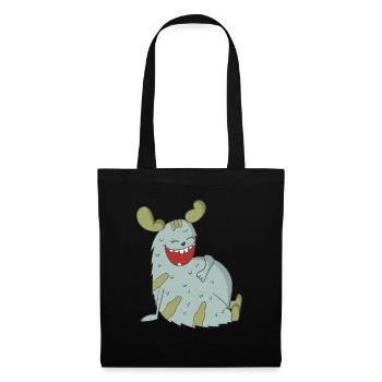 Laughing Monster - Tote Bag - black - Front