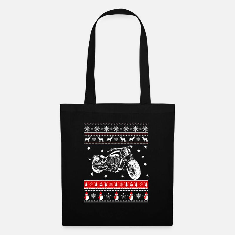 Chopper und Weihnachten - Stoffbeutel - Schwarz