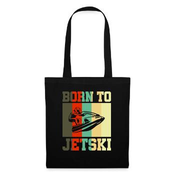 Born to Jetski Jet Ski Cadeau - Sac en tissu - noir - Devant