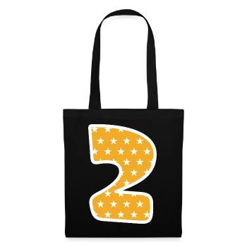 Number 2 - Tote Bag - black - Front