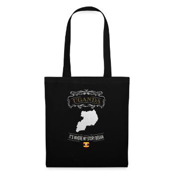 Uganda it´s where my story began - Stoffbeutel - Schwarz - Vorne
