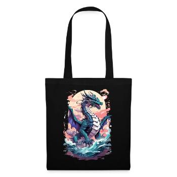 Abyssal Dragon: Anime Manga Sea - Tote Bag - black - Front