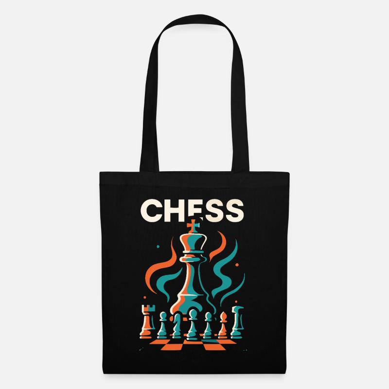 King's Move – Chess Meets Style - Tote Bag - black