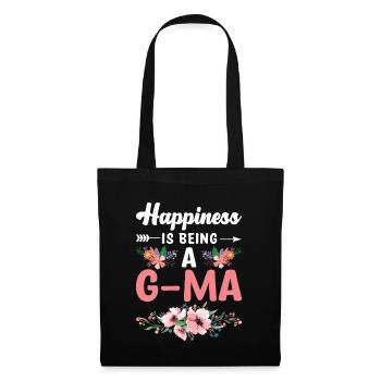 Happiness Is Being A G-Ma Floral Mothers Day Best - Tote Bag - black - Front