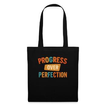 Progress Over Perfection - Tote Bag - black - Front