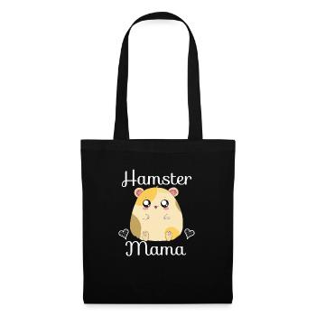 Hamster Mama - Stoffbeutel - Schwarz - Vorne