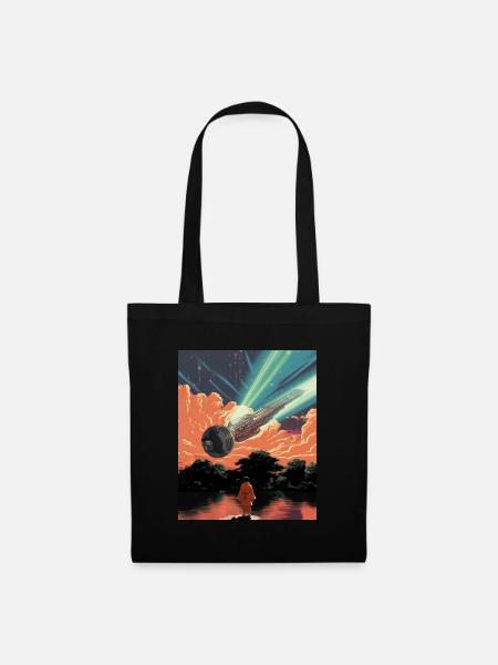SPACE MIC INVADER - Sac en tissu - noir