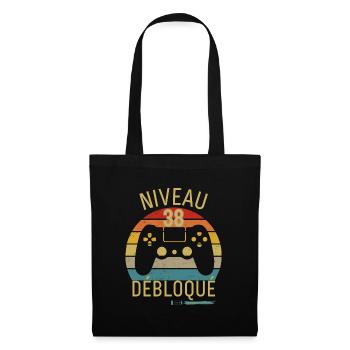 Niveau 38 Débloqué - Sac en tissu - noir - Devant