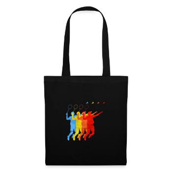 BADMINTON Federball T-Shirt Retro Vintage - Tote Bag - black - Front