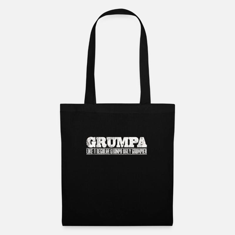 Grumpy grandpa - Tote Bag - black