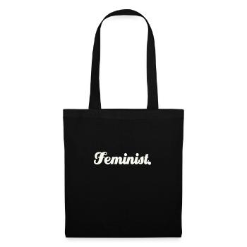 Feminist. - Stoffbeutel - Schwarz - Vorne
